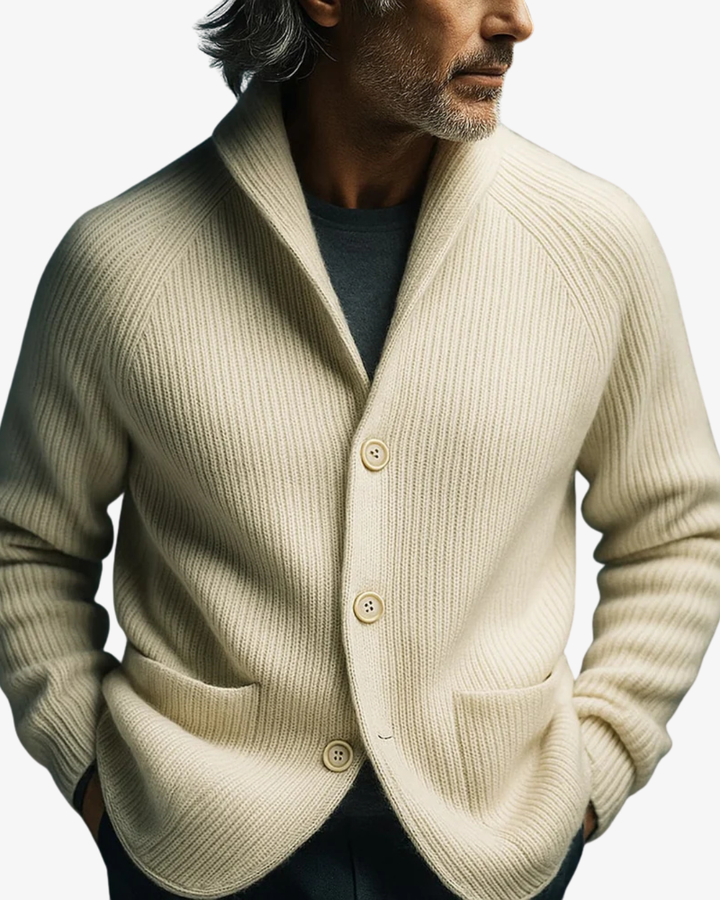 Elmar – Tailored Button-Front Cardigan