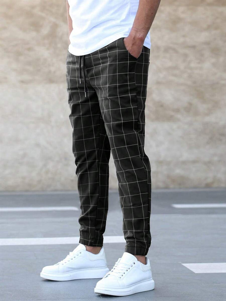 Adrien | Fashion Grid Sweatpants