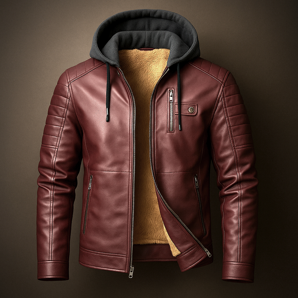 Wilfredo – Leather Hooded Jacket