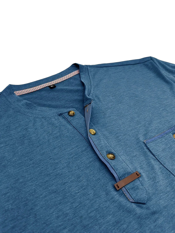 Slade | Classic Round Neck Pocket Shirt