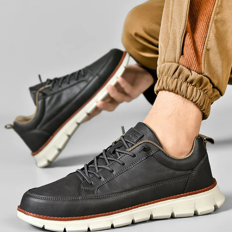 James – Comfortable Leather Trainers