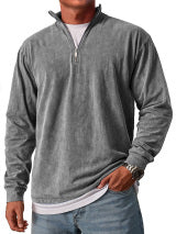 Vhon | Retro Quarter Zip Shirt