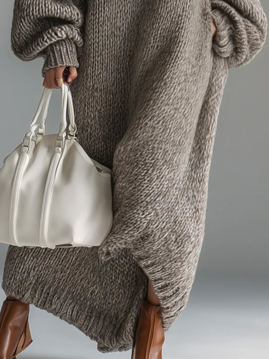 Zelia™ Elegant Casual Knitted Maxi Dress