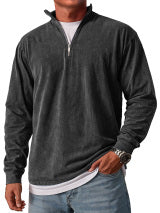 Vhon | Retro Quarter Zip Shirt