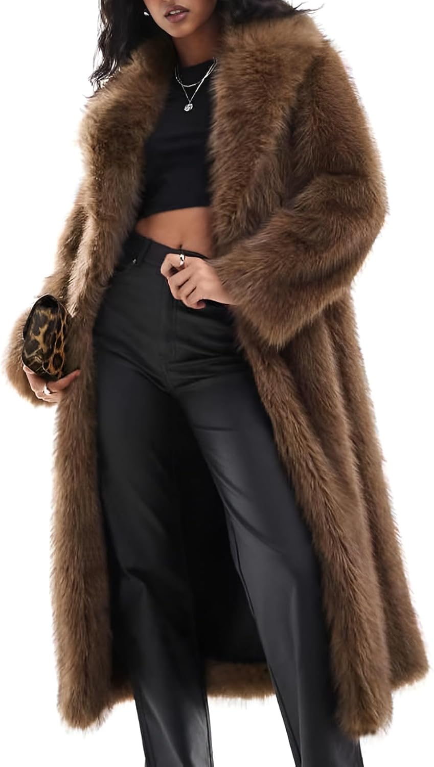 Jonalyn | Womens Long Faux Fur Coats