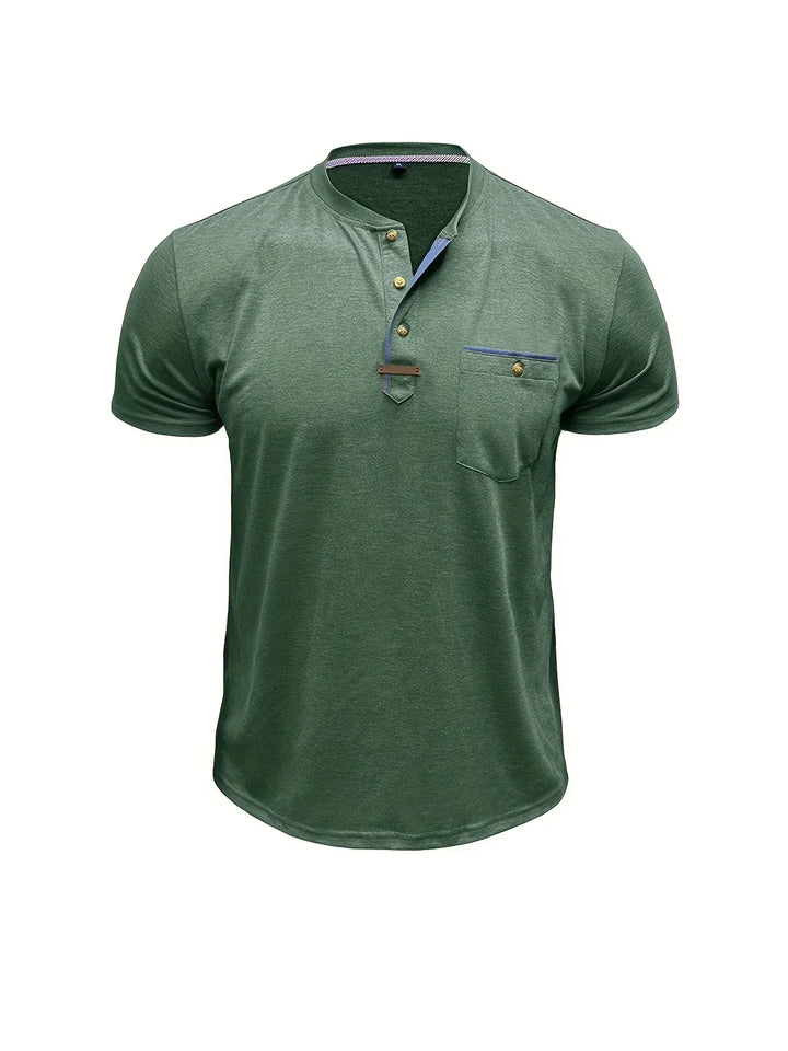 Slade | Classic Round Neck Pocket Shirt