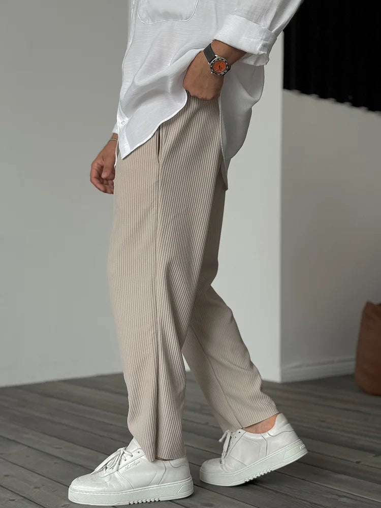 Fredie | Elegant Rib Pants