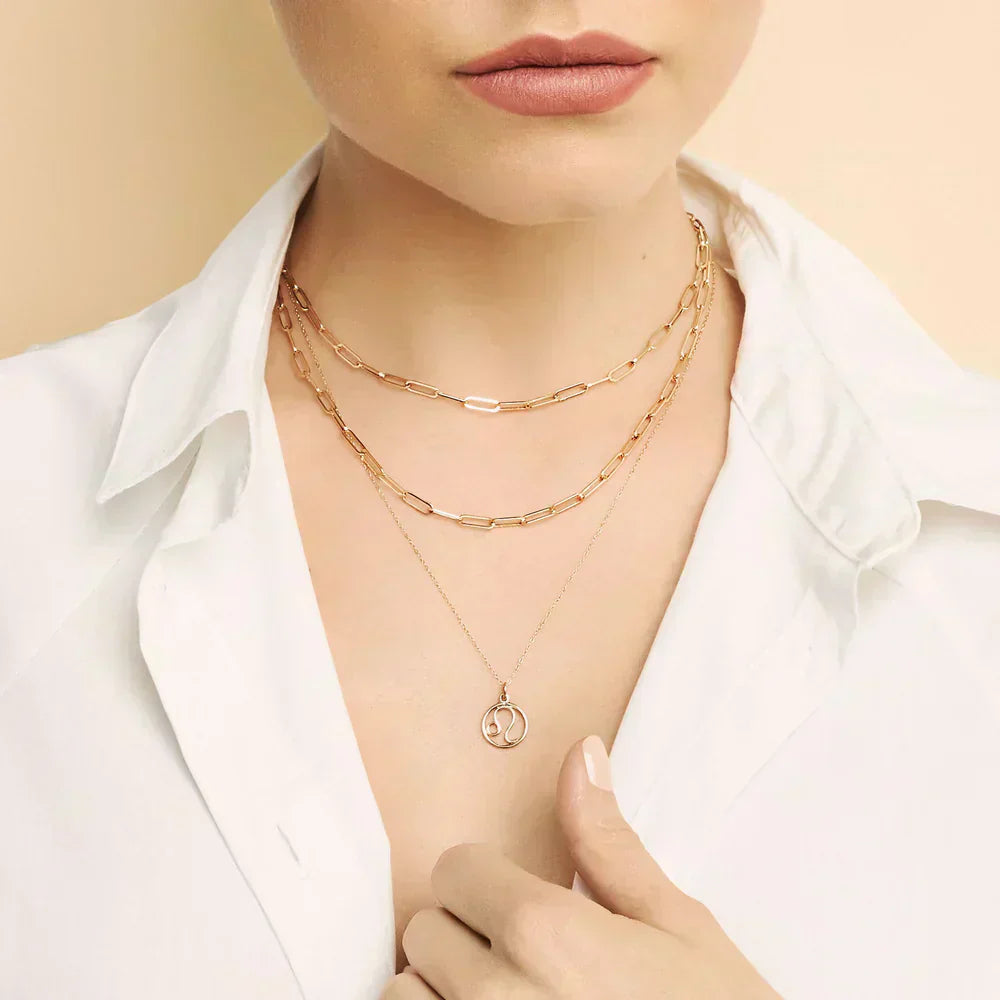 Rosalyette | Zodiac Sign Necklace 18k Gold