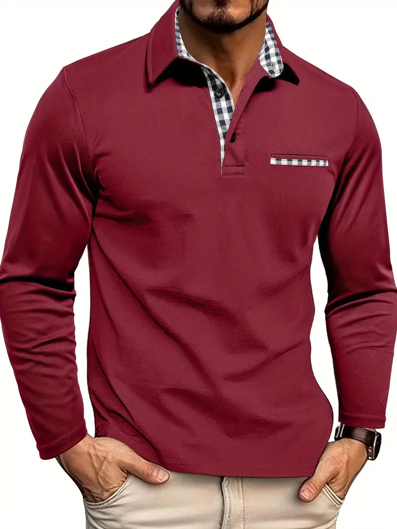 Lucas - Long Sleeve Polo Shirt