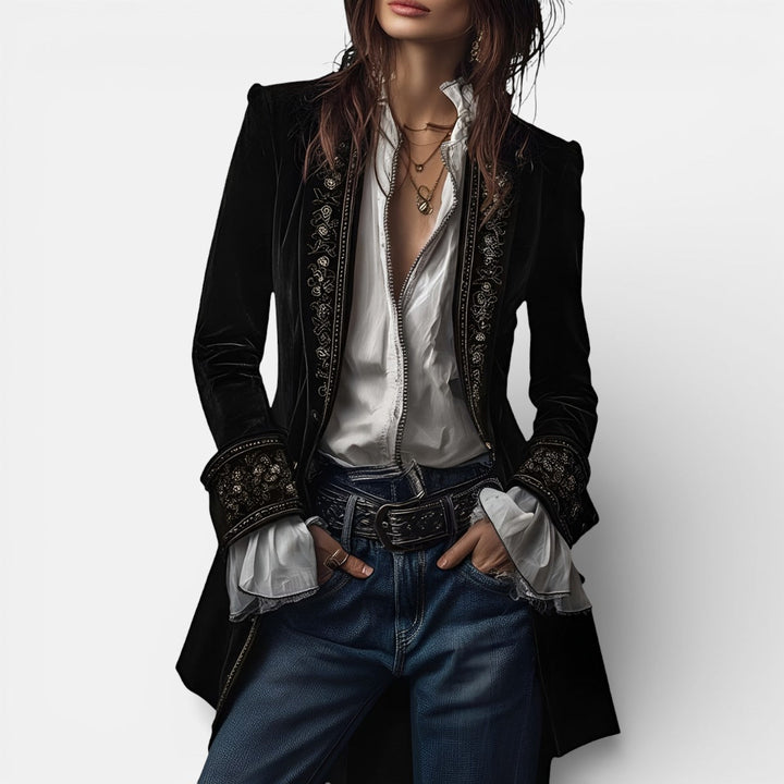 Nuria™ | Elegant Velvet Jacket