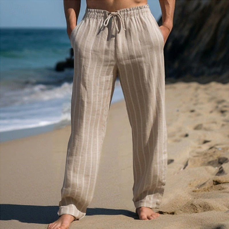 Mathias | Casual Elegance Striped Pants