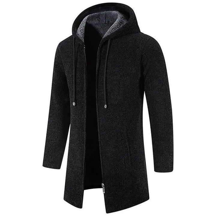 Khier - Refined Hooded Long Coat