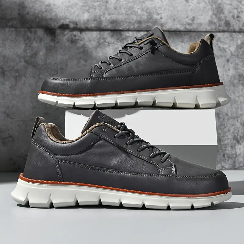 James – Comfortable Leather Trainers