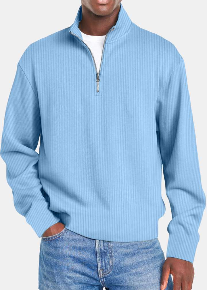 Winson | Waffle Half Zip Shirt