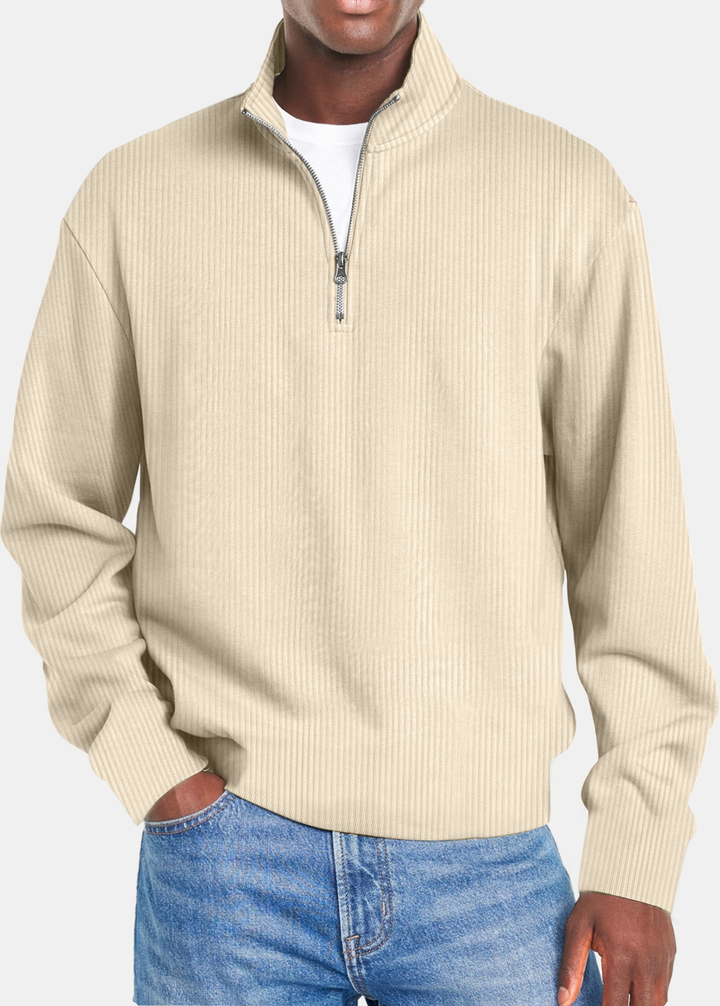 Winson | Waffle Half Zip Shirt
