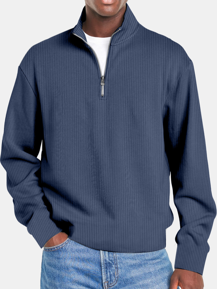 Winson | Waffle Half Zip Shirt