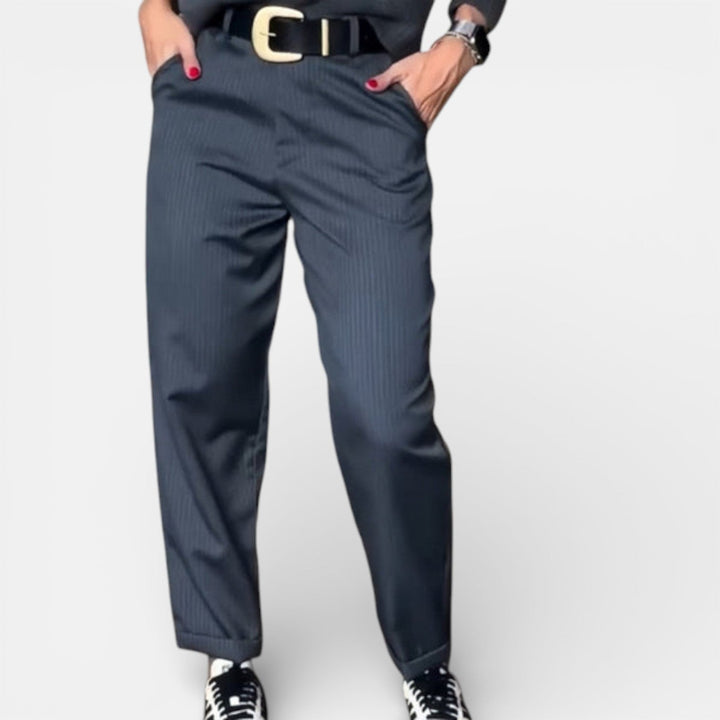 MATHILDA | ELEGANT, FIGURE-FLATTERING PANTS WITH STRIPES
